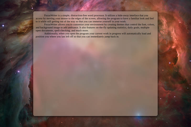 Aplikasi Focus Writer